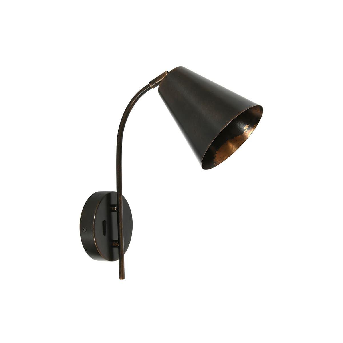 Cecilia 1 Light Adjustable Wall Bracket in Bronze