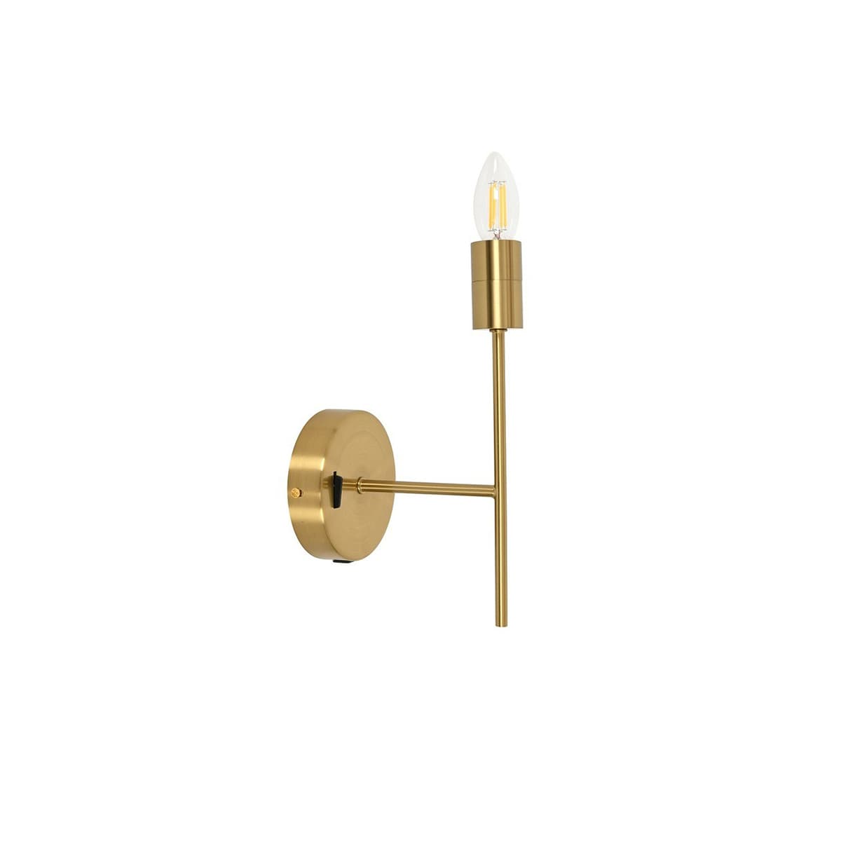Daria 1 Light Wall Bracket in Aged Brass-img-1