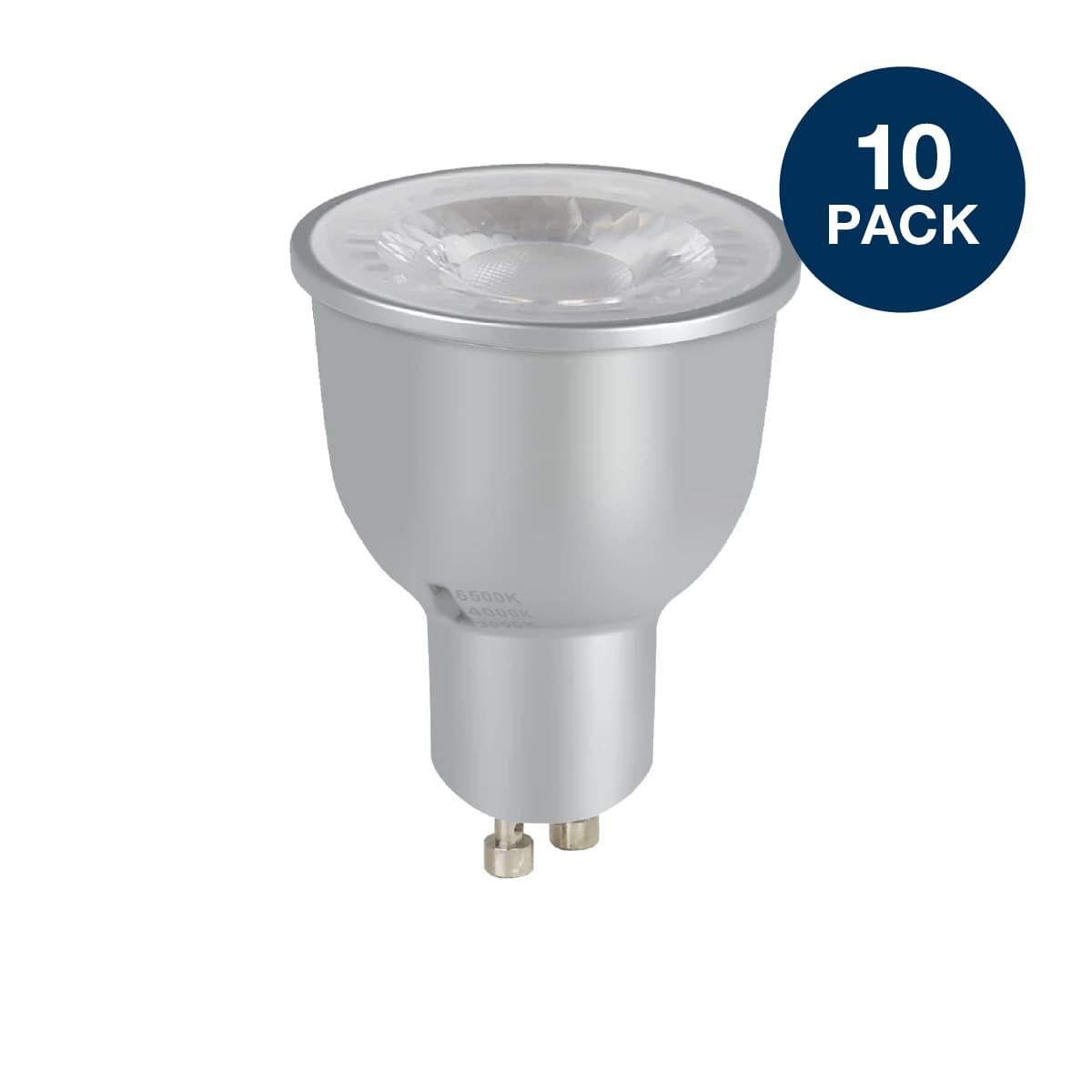 GE Multi-Watt LED CCT GU10 Dimmable Globe, 10 Pack-img-1