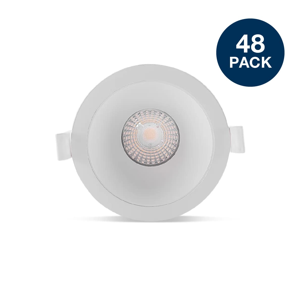 Flare LED Recessed Tri Colour Cut Out 90mm Downlight in White, 48 Pack-img-1