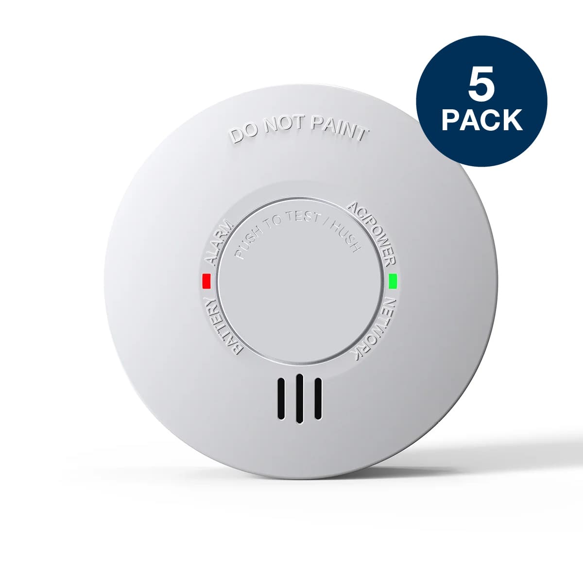 Lucci Power AC Photoelectric Smoke Alarm with RF - 5 Pack-img-1