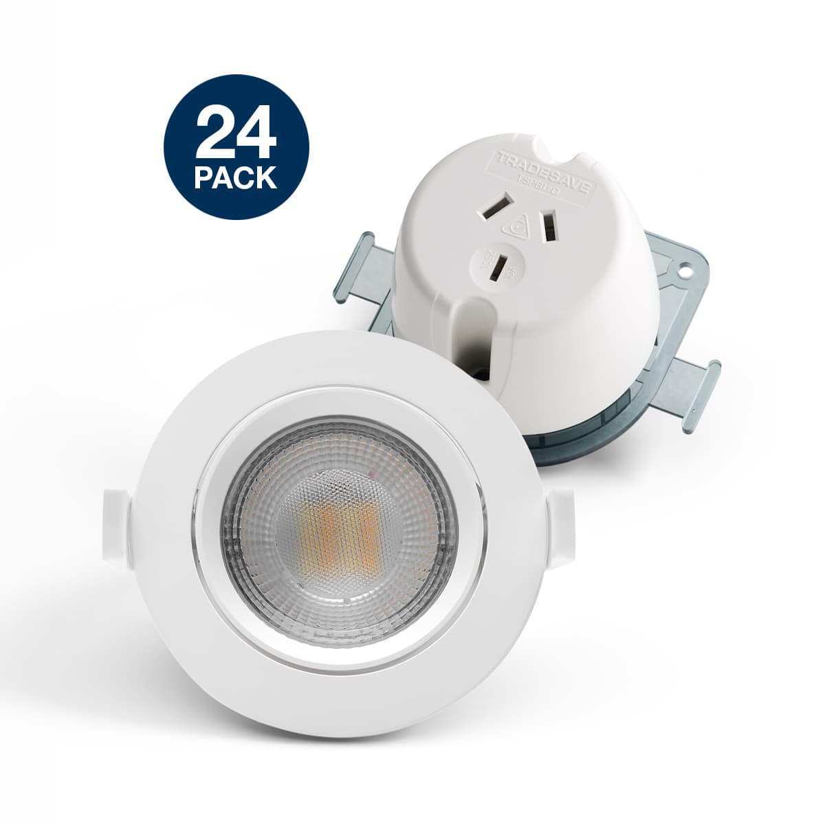 Scope LED Downlight 48 Pack in White + Surface Socket-img-1
