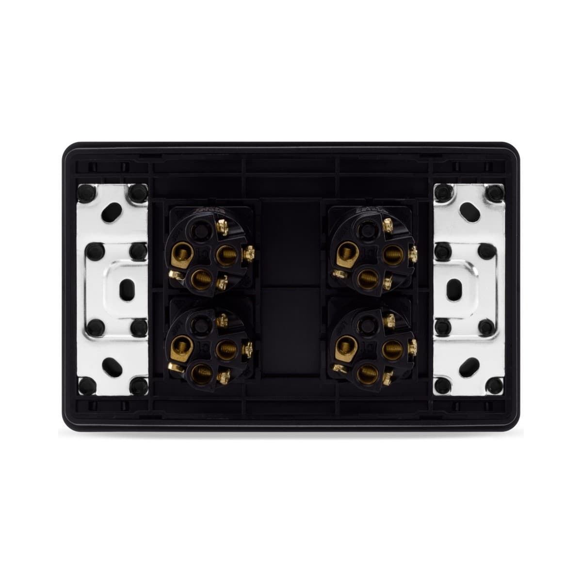 MFL Forge Modern 4 Gang Complete Switch in Black