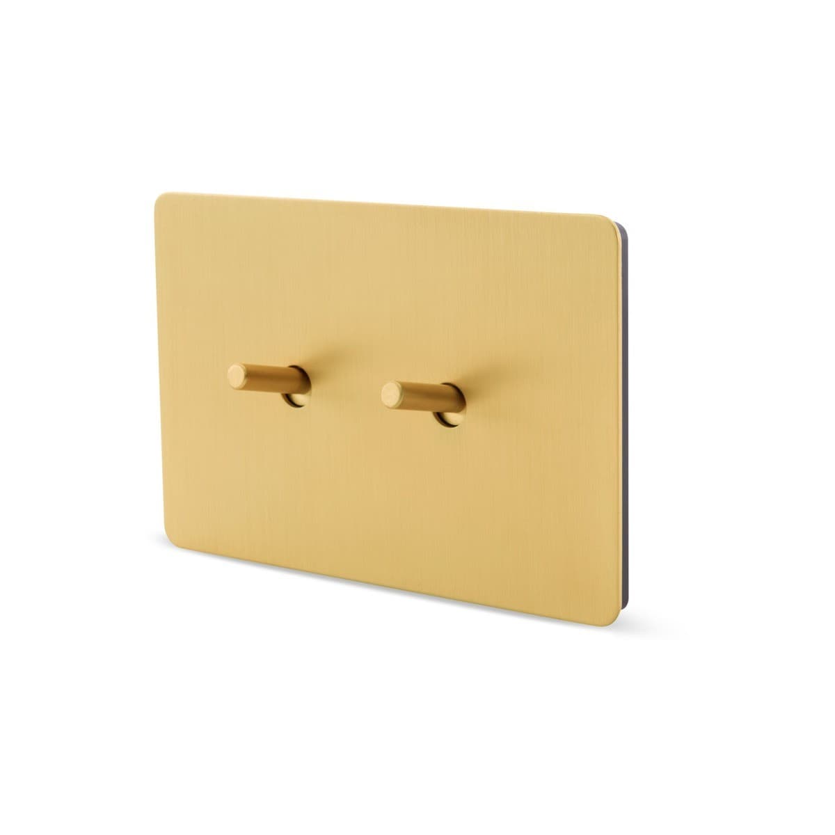 MFL Forge Modern 2 Gang Complete Switch in Brass-img-2