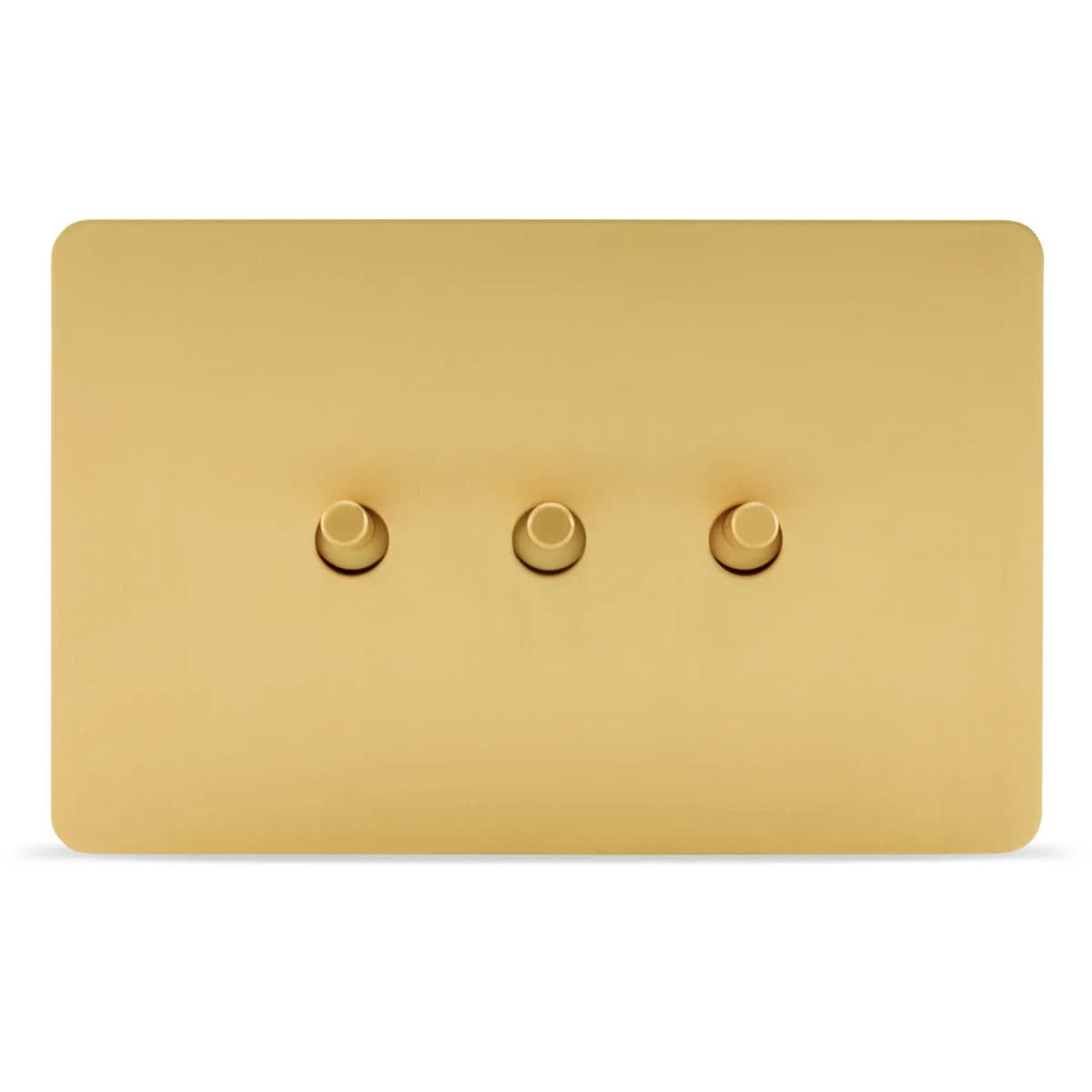 MFL Forge Modern 3 Gang Complete Switch in Brass-img-1