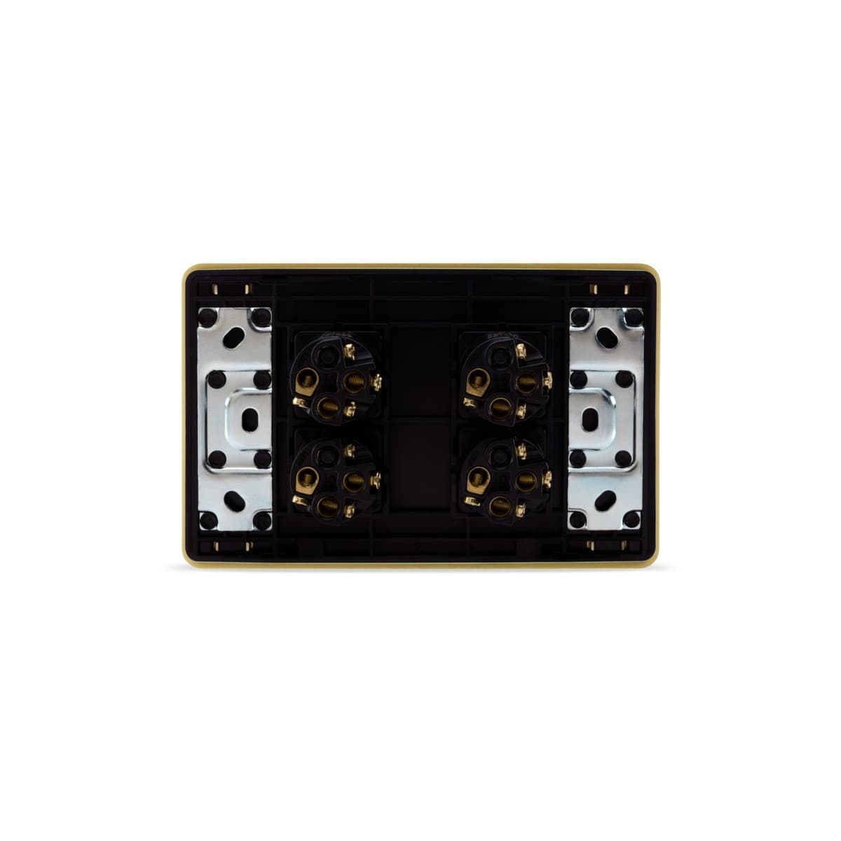 MFL Forge Modern 4 Gang Complete Switch in Brass-img-3