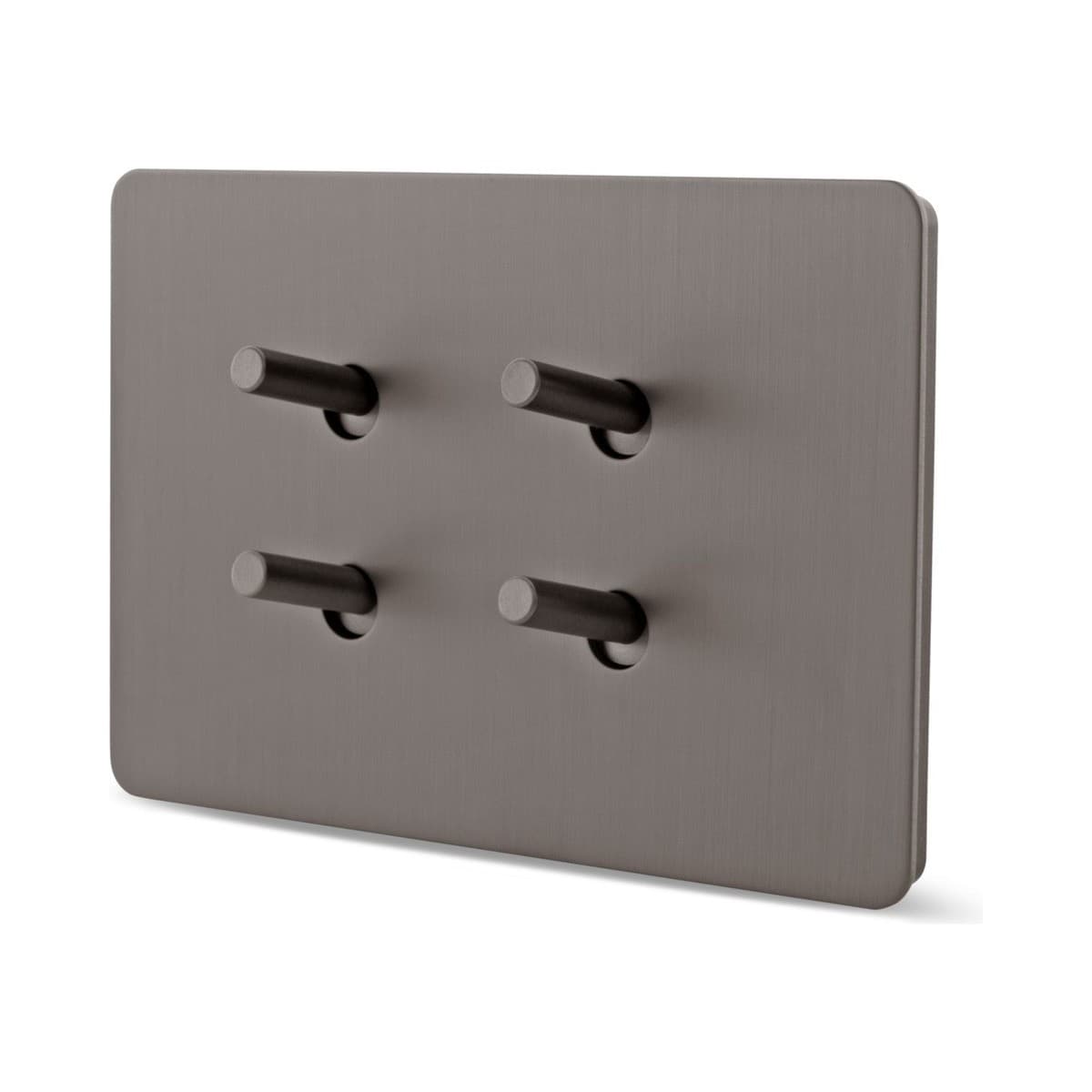 MFL Forge Modern 4 Gang Complete Switch in Aged Nickel-img-2