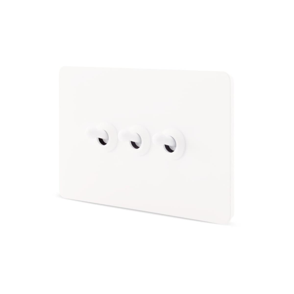 MFL Forge Heritage 3 Gang Complete Switch in White-img-2
