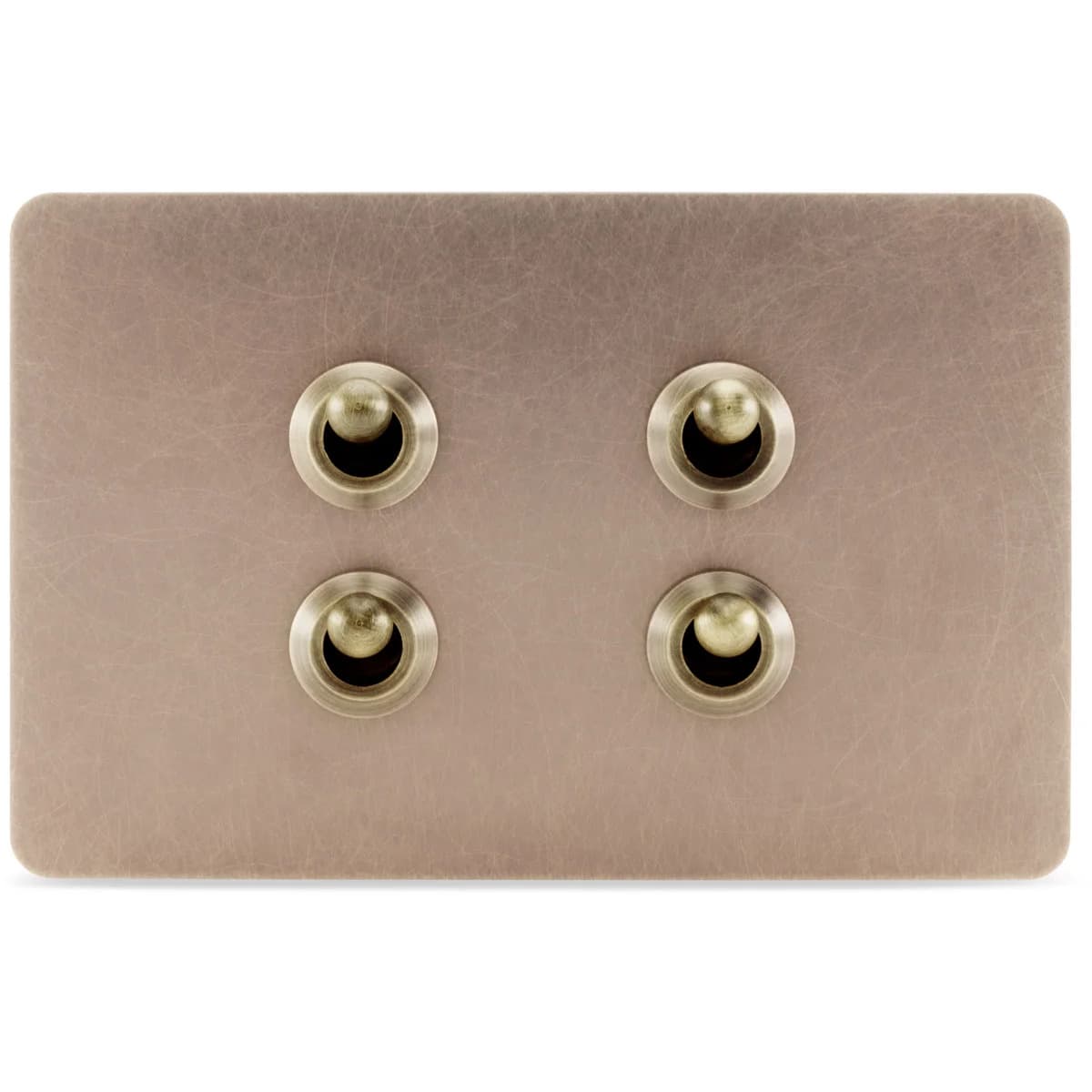 MFL Forge Heritage 4 Gang Complete Switch in Antique Brass-img-1