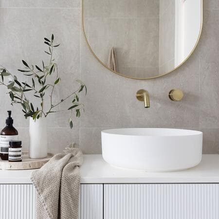 image by haausdesign containing bathroom, mirror, white, bathroom accessory, sink