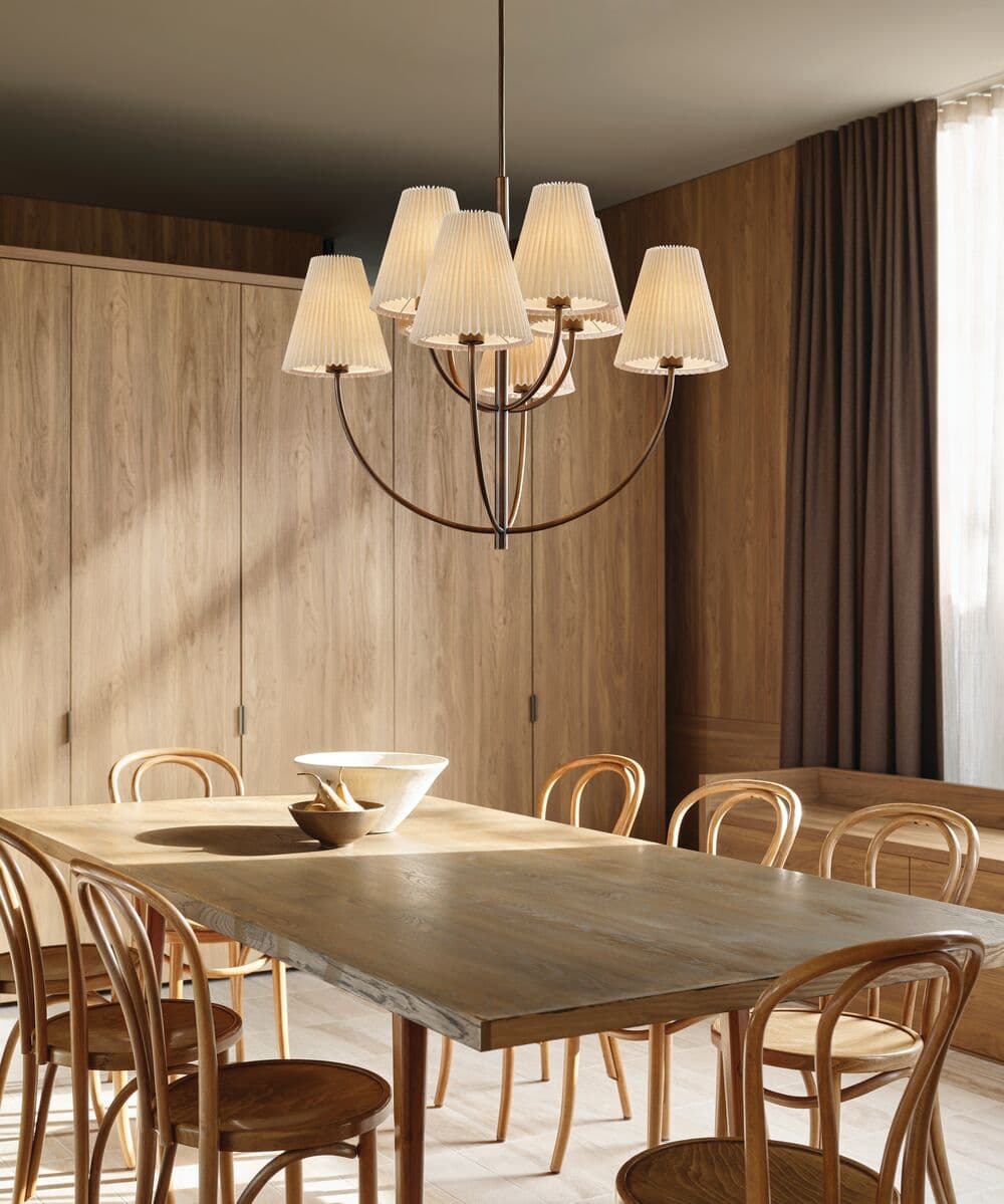 Hoxton 8 Light Pendant in Bronze | Beacon Lighting