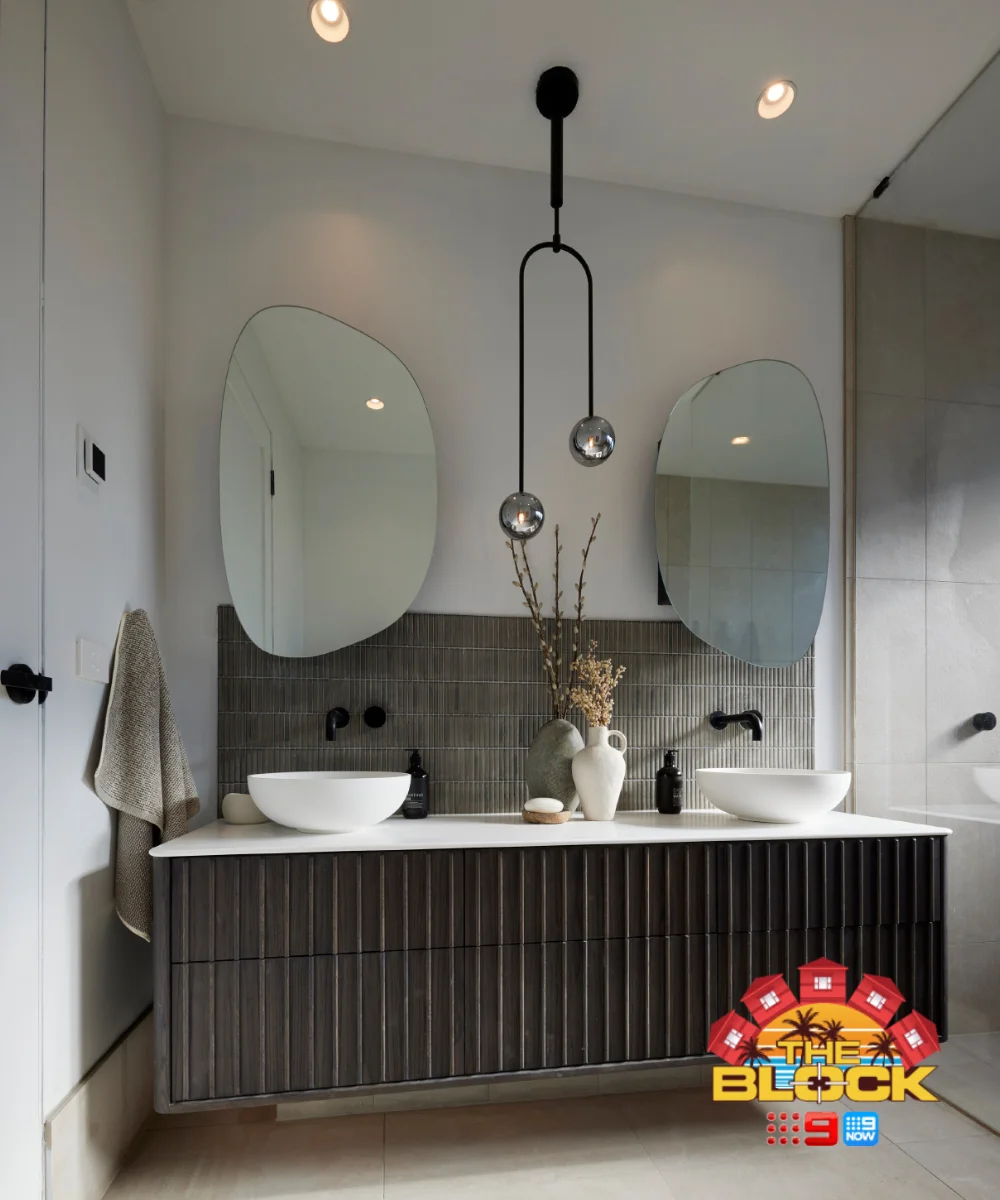 Orion 2 Light Pendant in Black with Smoke Glass | Beacon Lighting