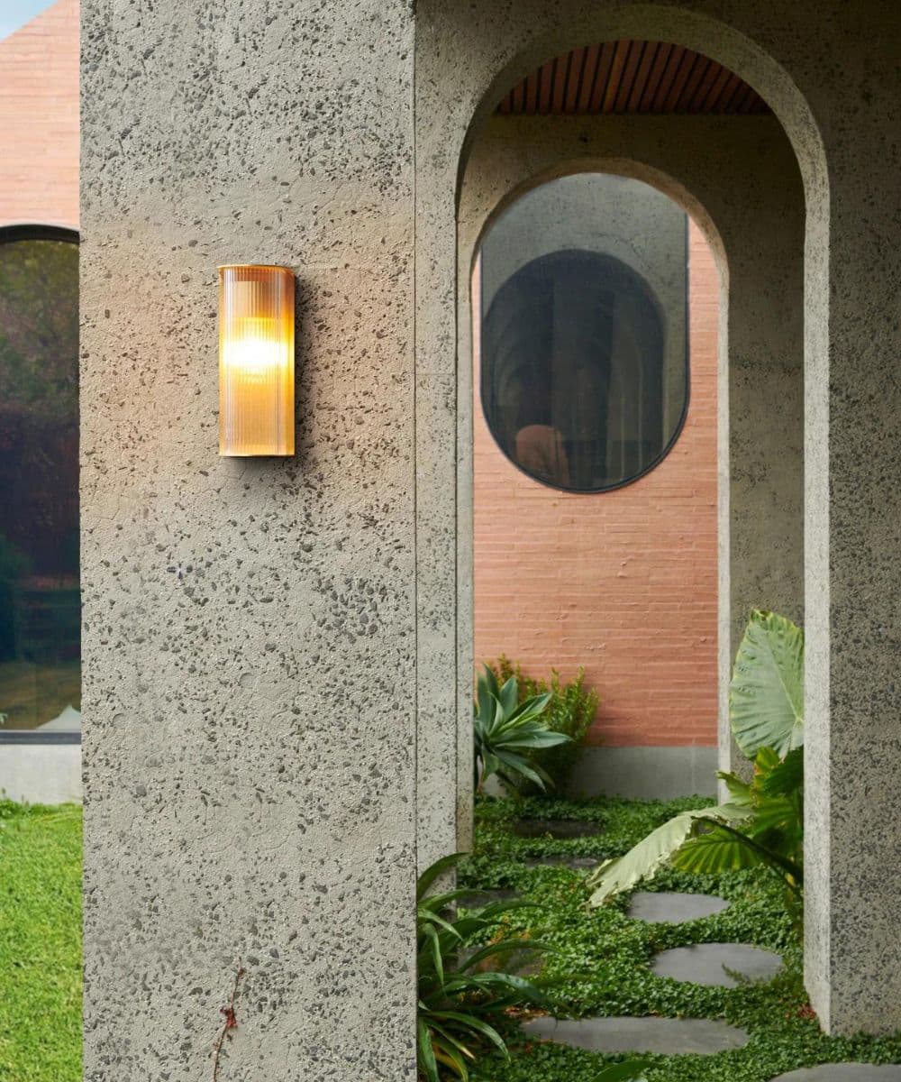 Made By Mayfair Seaside Kimberly 1 Light Wall Sconce in Brass | Beacon Lighting