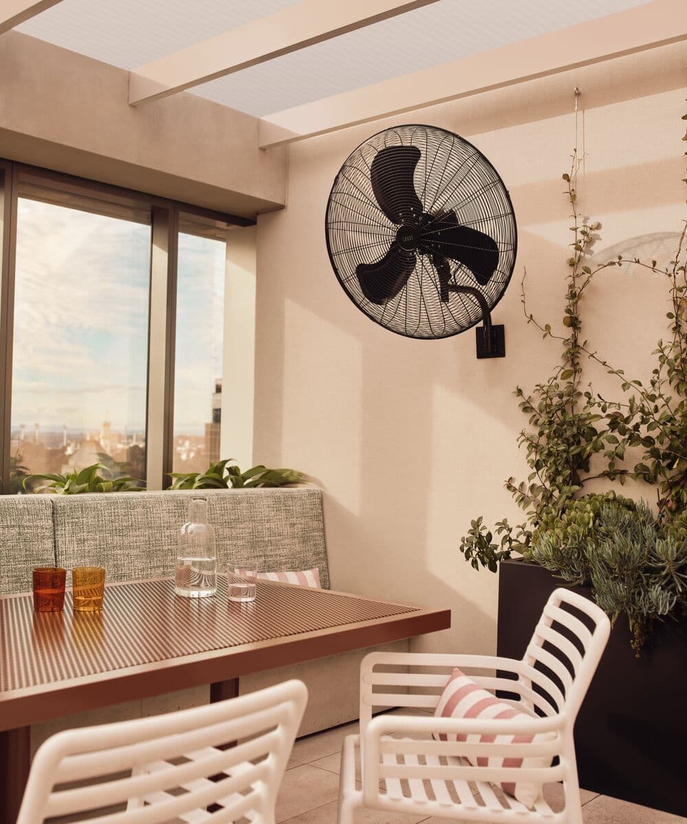 Turbine Wall Fan Black | Beacon Lighting
