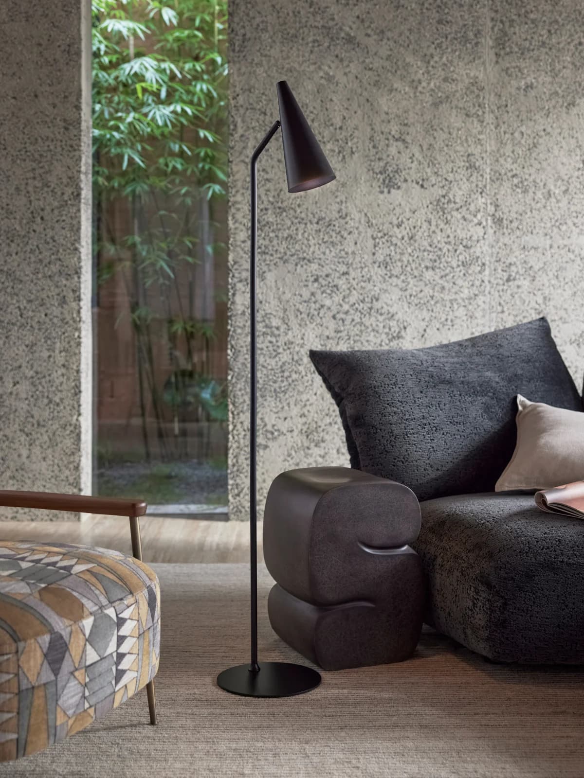 Dawson Floor Lamp in Black | Beacon Lighting