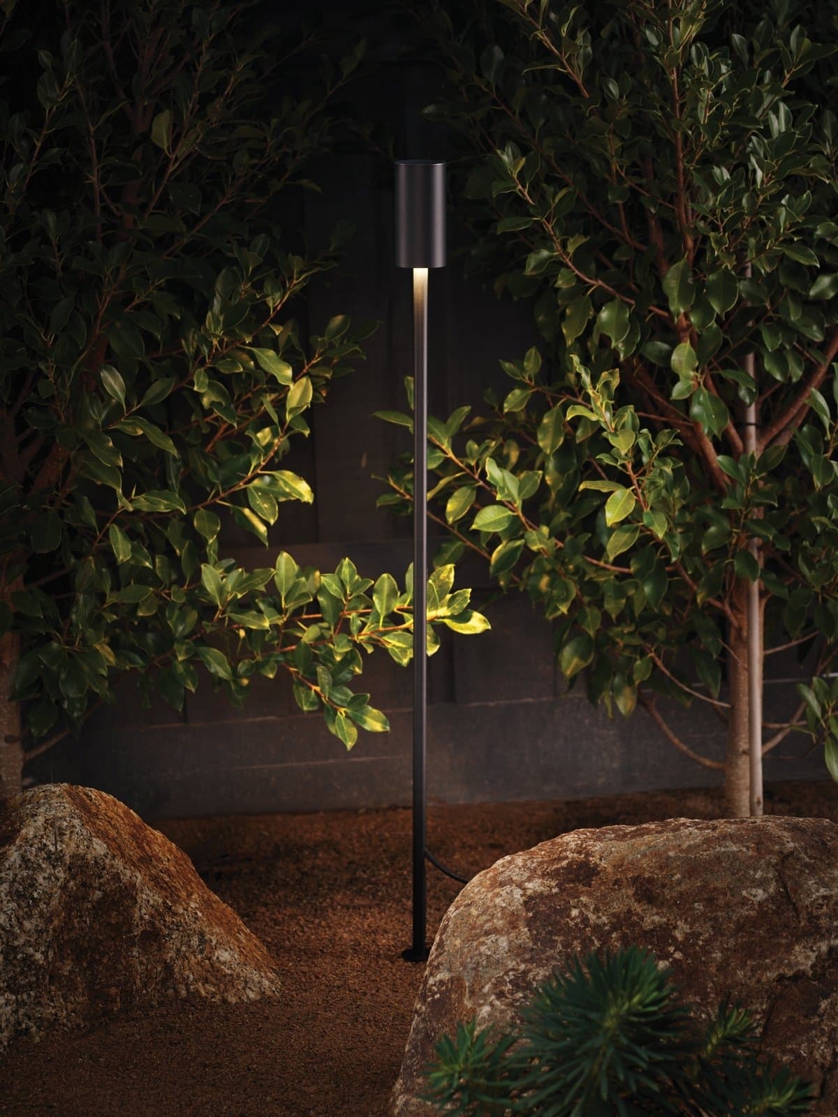Wanaka 1 Light 12/24V Path Light with DIY Quick Connect in Black | Beacon Lighting